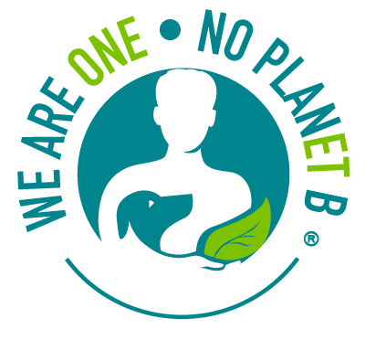 Logo we are one no planet B